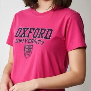 Oxford‎ University Pink T-Shirt Youth Kids 9/11 Pink T-Shirt Tee Official Merch